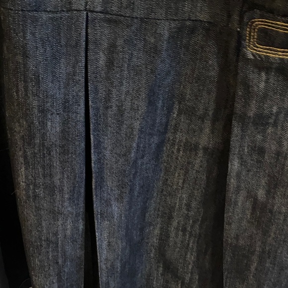 Baccini Dark Blue Denim Jacket with Gold Accents - Picture 7 of 7